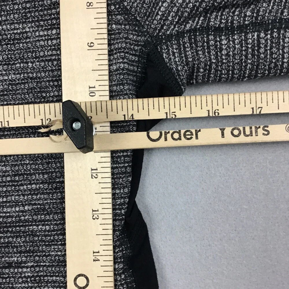 Lululemon Sweater Women 6 Black Long Sleeve Crew Seamless Running Zip Pocket